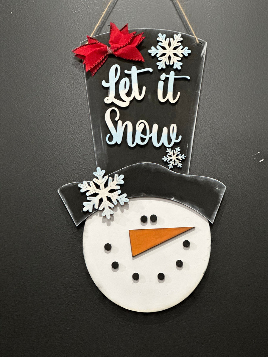 Snowman Door Hanger – The 315 Studio