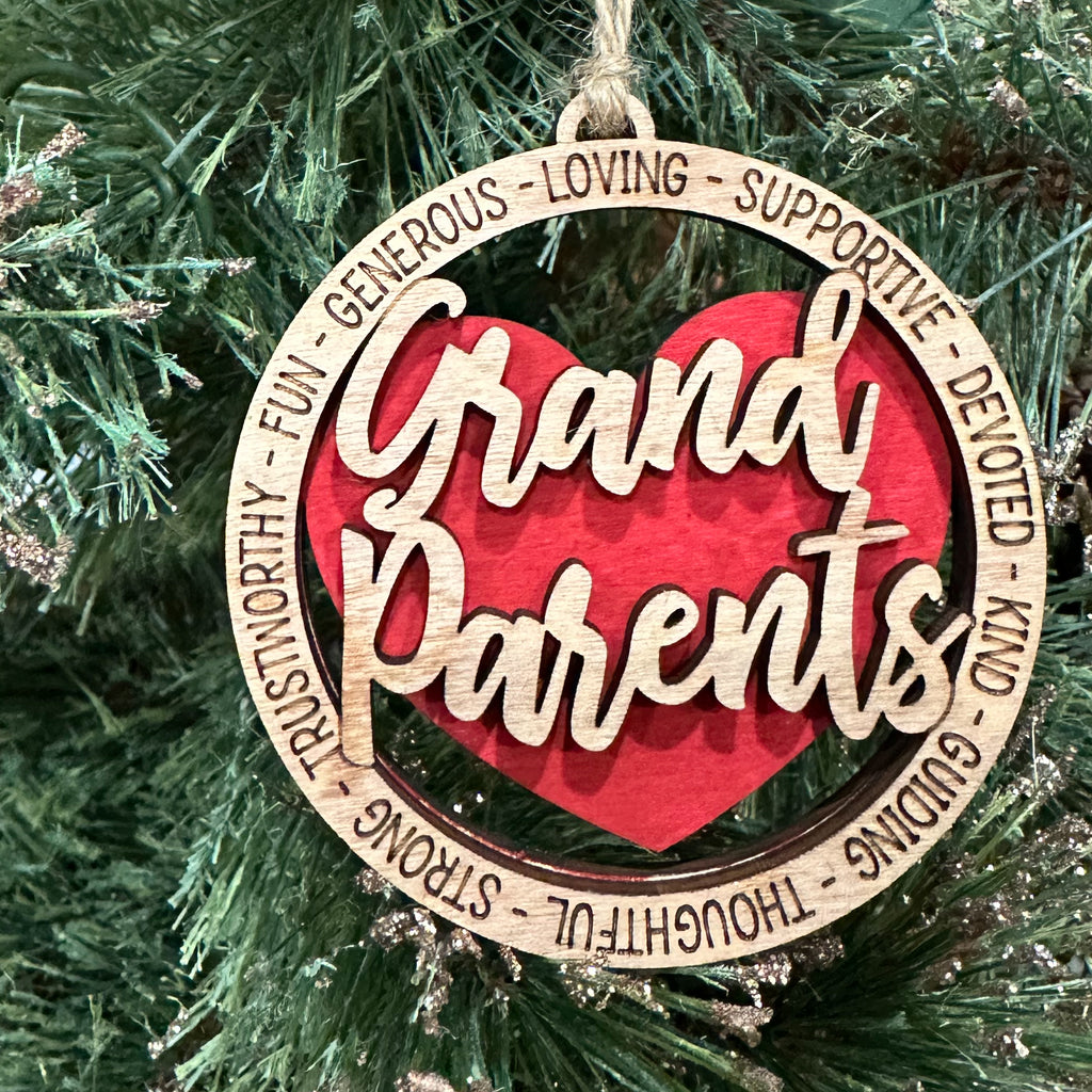 Grand Parents Ornament / Car Charm