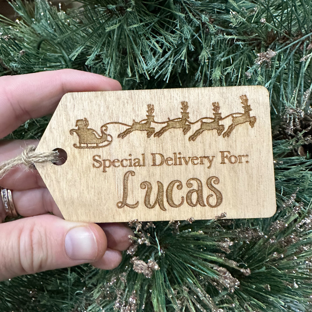 Engraved Gift Tag Ornament