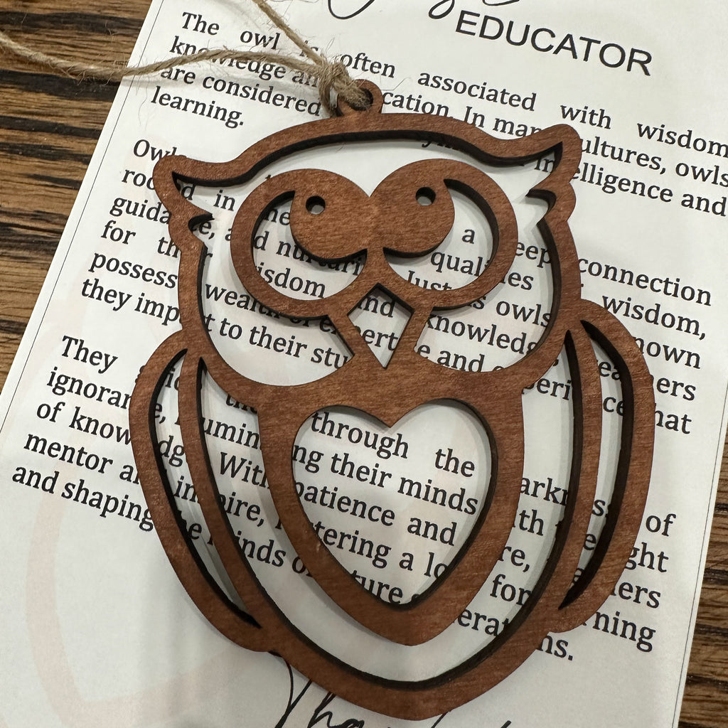 Wise Educator Owl Ornament