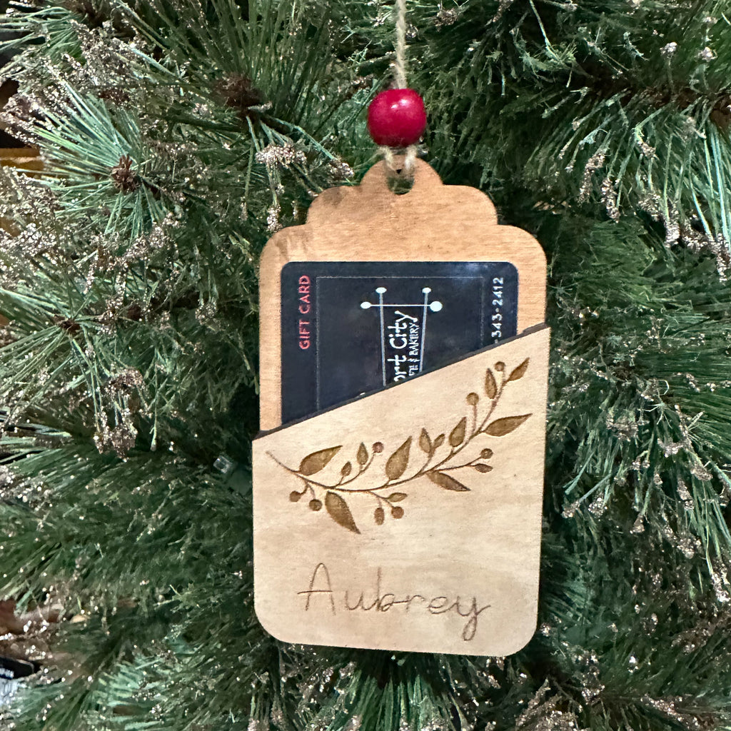 Personalized Gift Card Holder Ornament