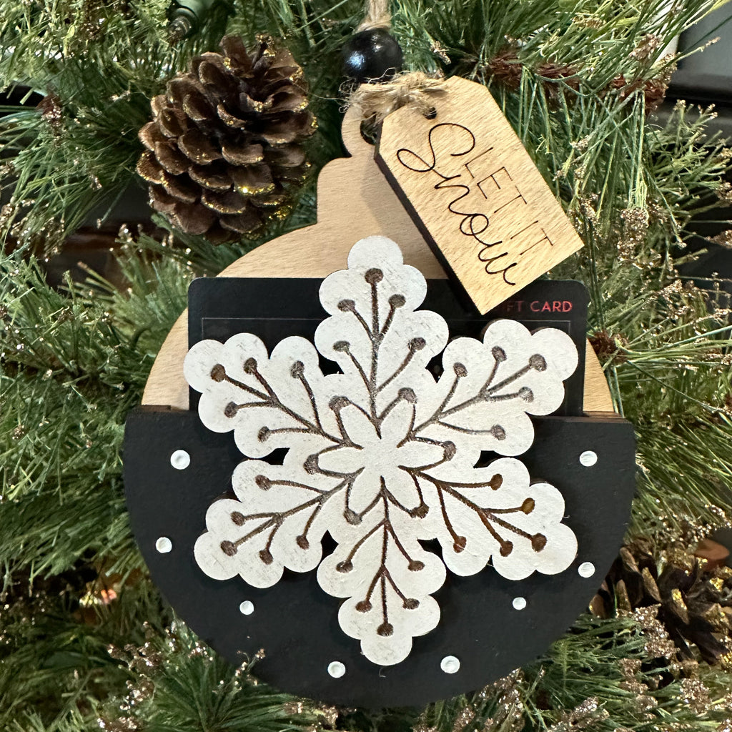 Gift Card Holder Ornament - Snowflake