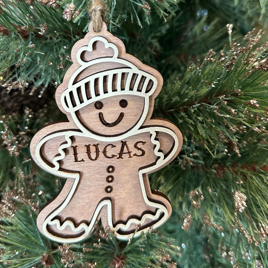 Gingerbread boy Personalized Ornament