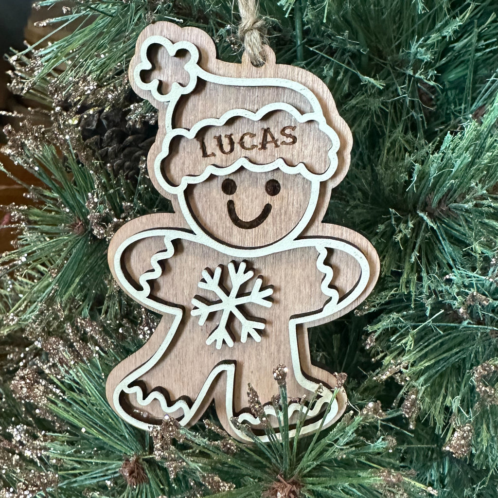 Gingerbread Boy2 Personalized Ornament