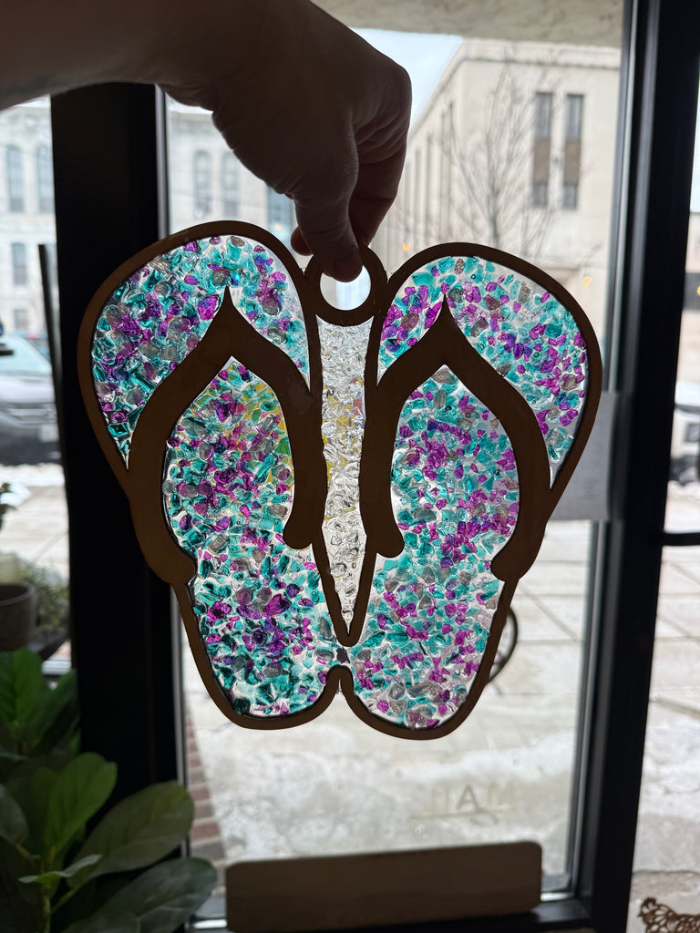 6/29 6pm: Crushed Glass / Faux stained glass Workshop