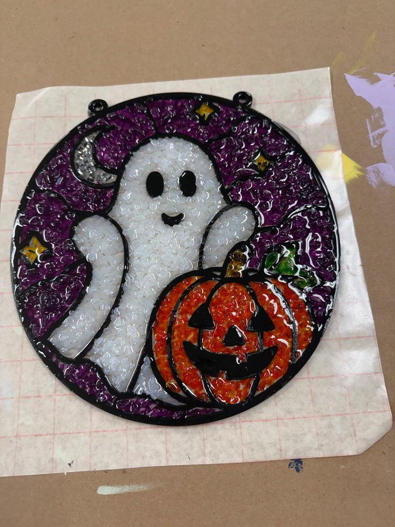 9/13  12pm: Crushed Glass / Faux stained glass Workshop